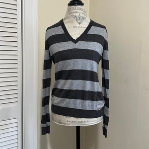 Michael Kors grey striped sweater